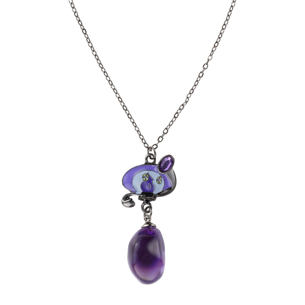 Pokémon SHINKA NO ISHI Rampler & Yami Ishi Necklace from Japan, featuring intricate details