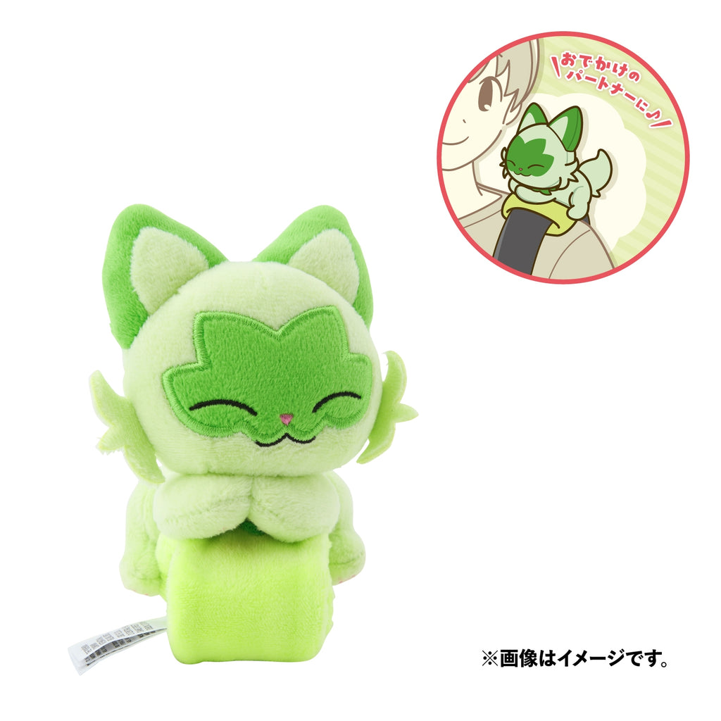 Nyaoha plush toy from Japan, cute Pokemon character with pink hair