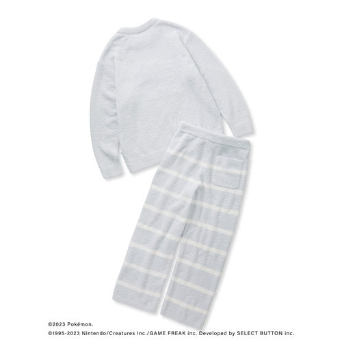 [gelato pique] Baby moco jacquard pullover & long pants set blue