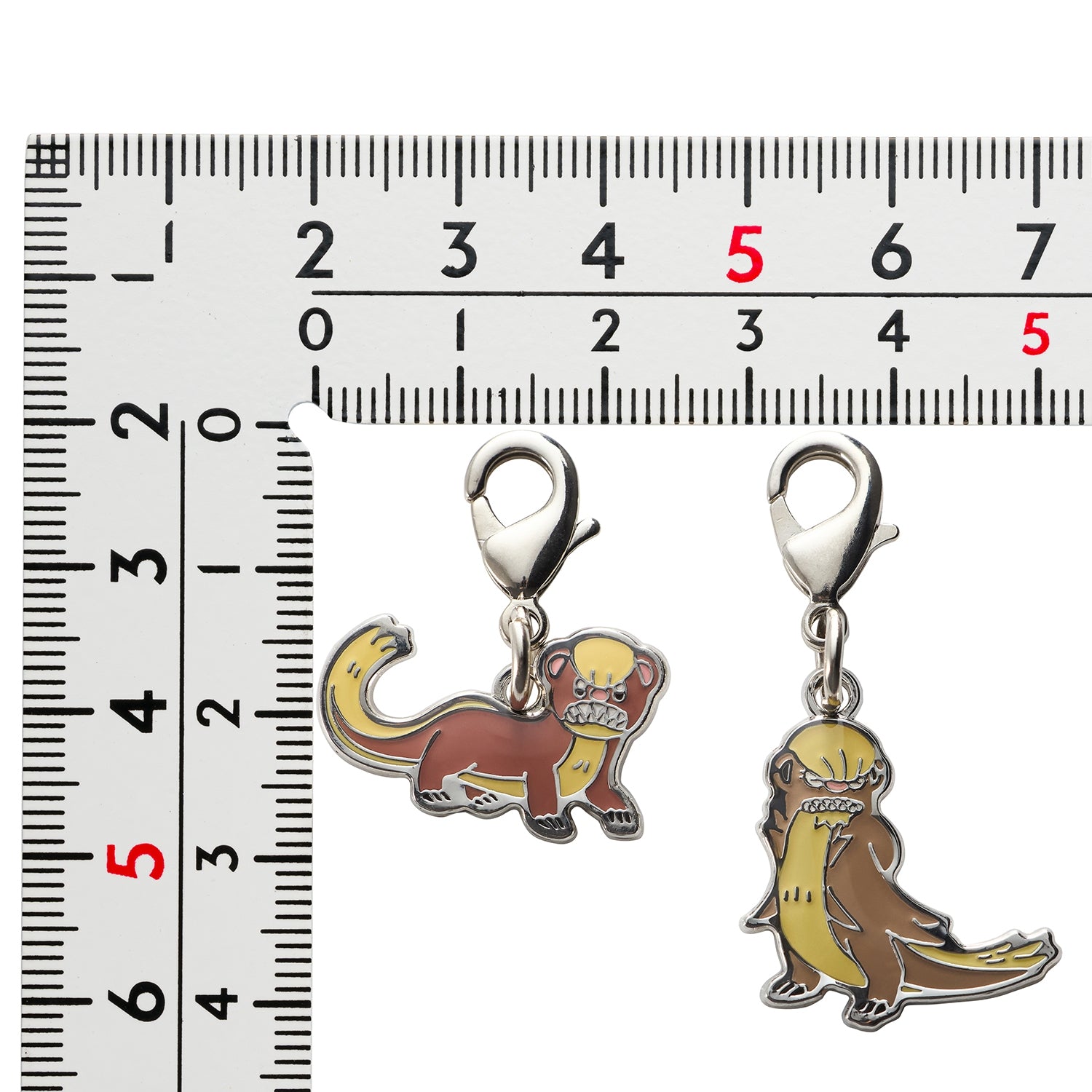 Official Pokemon Center Japan licensed Metal Charm 734/735 collectible item from Japan
