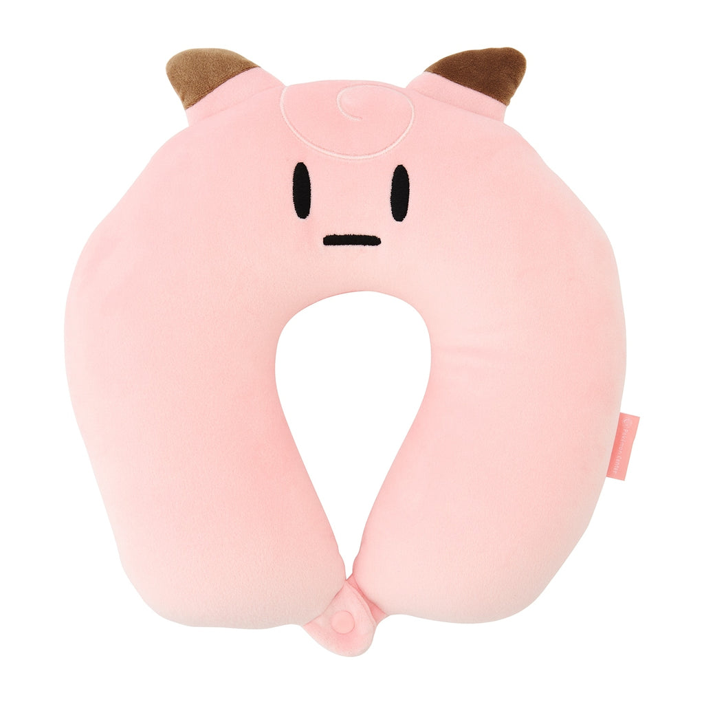 Authentic Japanese Clefairy plush neck pillow from Pokemon Center