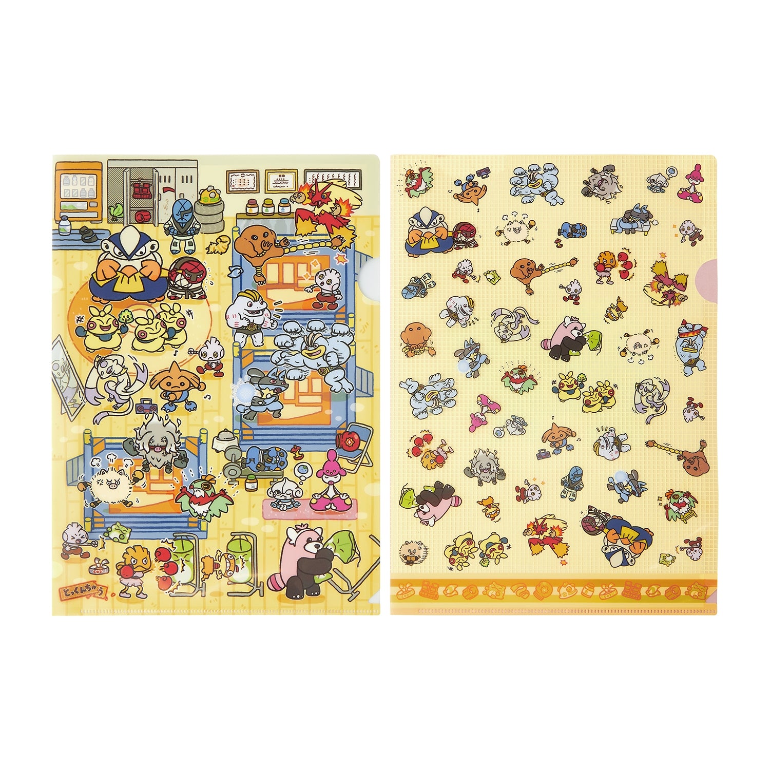 A4 clear file set of 2 Tokunchu