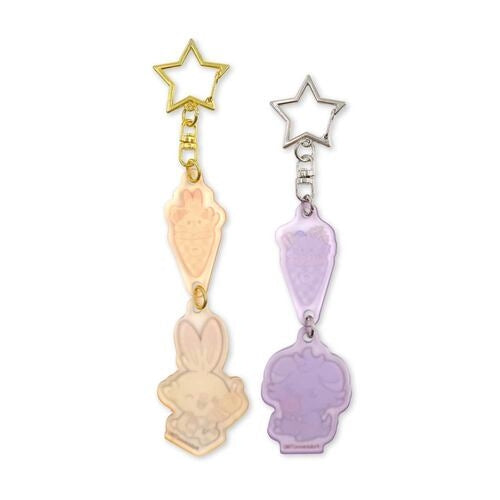 Pokemon Center Online keychain set with Hibani & Nyasper characters, sourced from Japan
