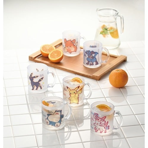 Patterned glass mug Pikachu