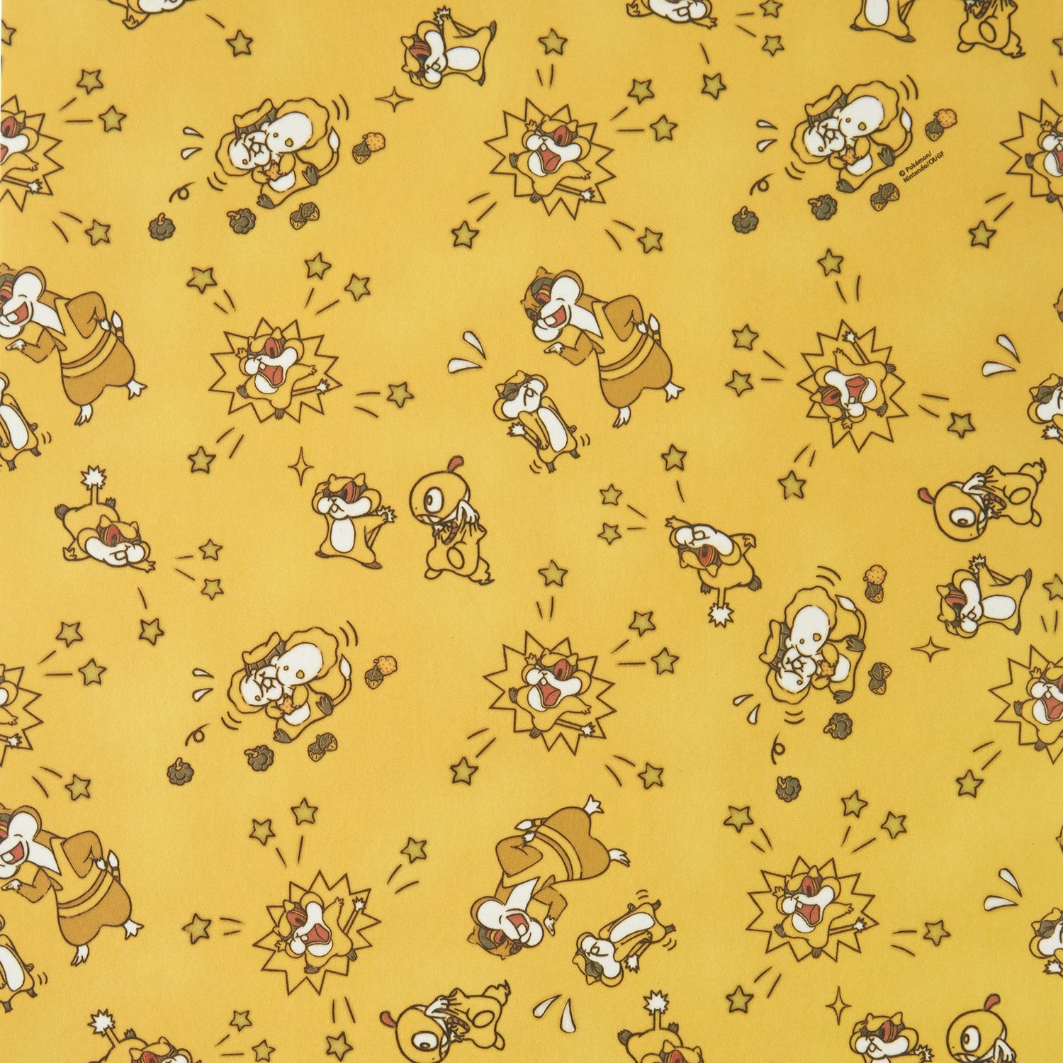 Close-up of Scraggy decoration tape, officially licensed from Pokemon Center Japan