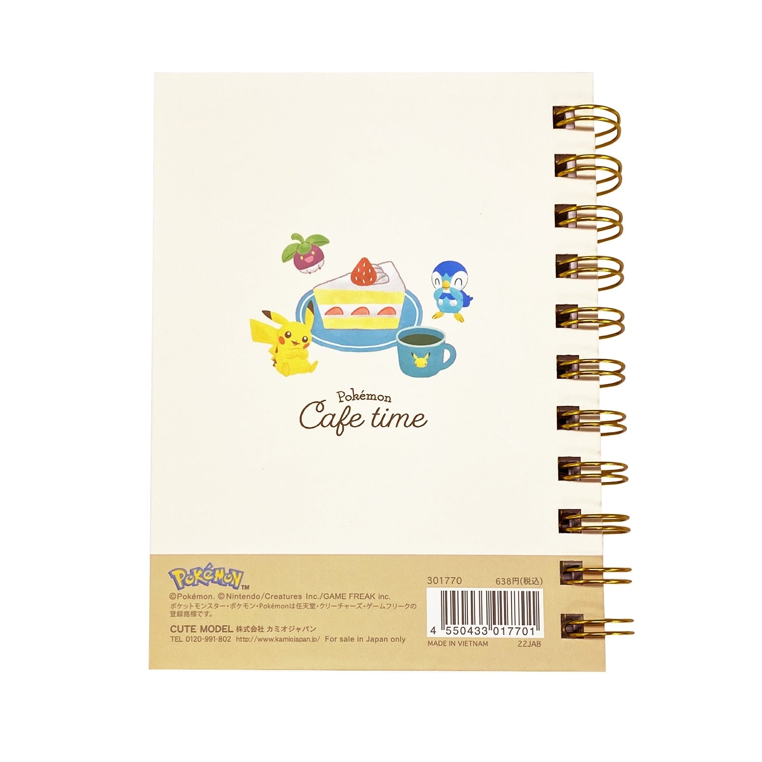 Pokemon Center Japan notebook with featured character and authentic quality
