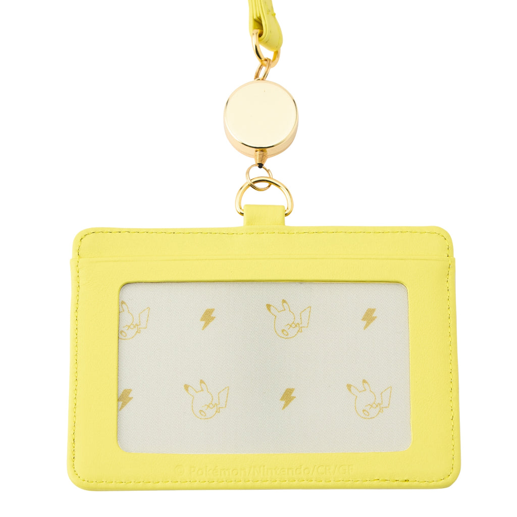 Genuine leather ID card case Pikachu