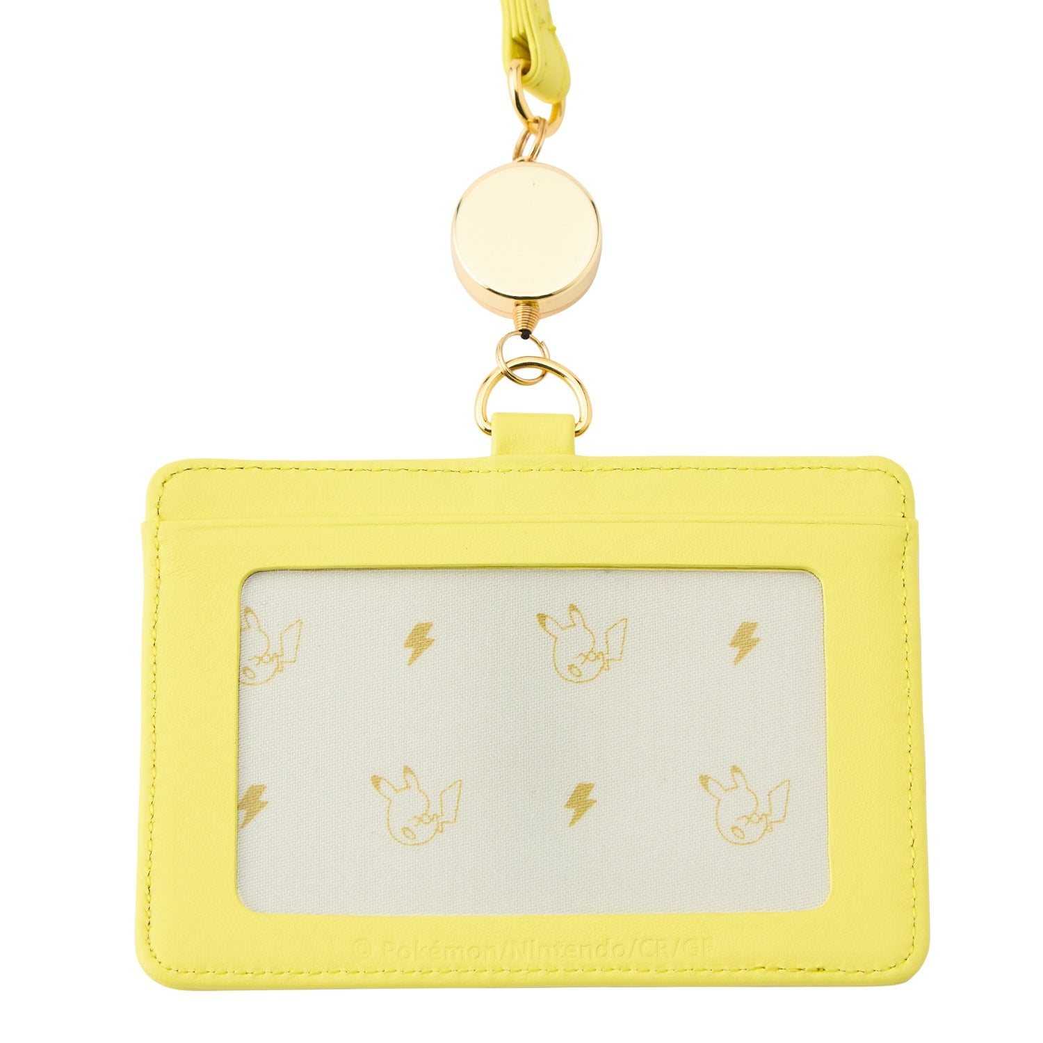 Genuine leather ID card case Pikachu