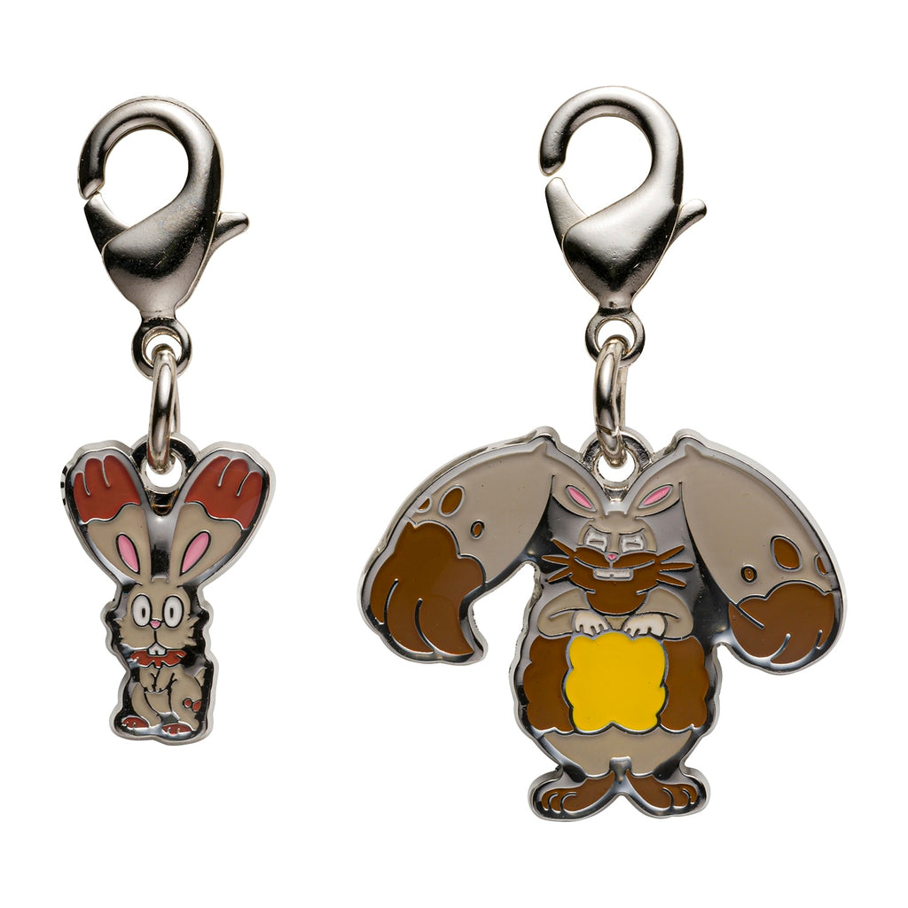 National Encyclopedia Metal Charm 659/660 from Japan, detailed metal charm with Pokemon character