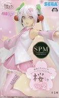 Sakura Miku "Character Manager Vocal Series 01 Hatsune Miku" Super Premium Figure "Sakura Miku" Ver. 2