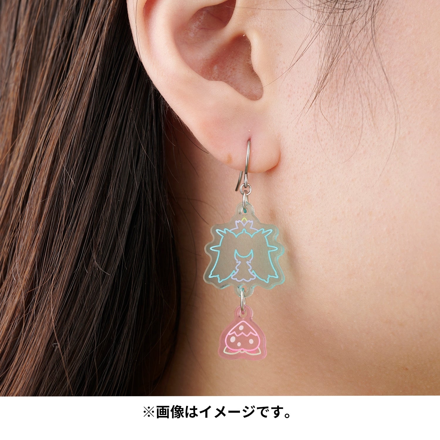 Authentic Pokemon Earrings with detailed designs from Japan