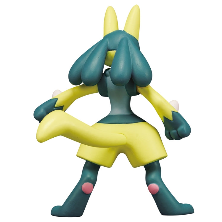 Moncolle MS-52 Yellow Lucario Figure, Japanese anime collectible, side view