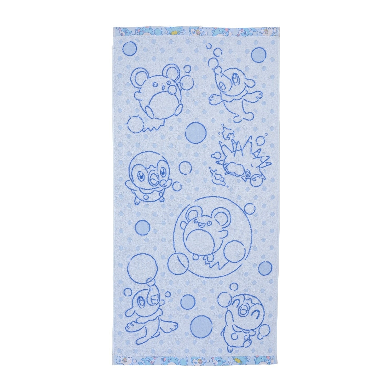 Pokemon Bath Towel Bubbly Hour with colorful design from Japan