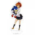 Rin Hoshizora & Sonic Acrylic Stand Panel "Love Live! x Sega" Sega Staff Image Girl, Rin Chan's Inauguration! Campaign item