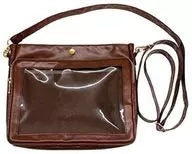 Pain Live Pouch Wide Synthetic Leather Cocoa Brown