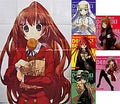 Dengeki Special Graphic Artworks & Toradora! Extra Large Poster DENGEKI BUNKO Magazine Vol. 4 2008 November issue Deluxe Appendix Pack