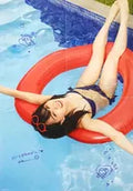 Haruka Kaki A2 Poster 4-fold from Japan, featuring Bikini Ao Haruka Kaki