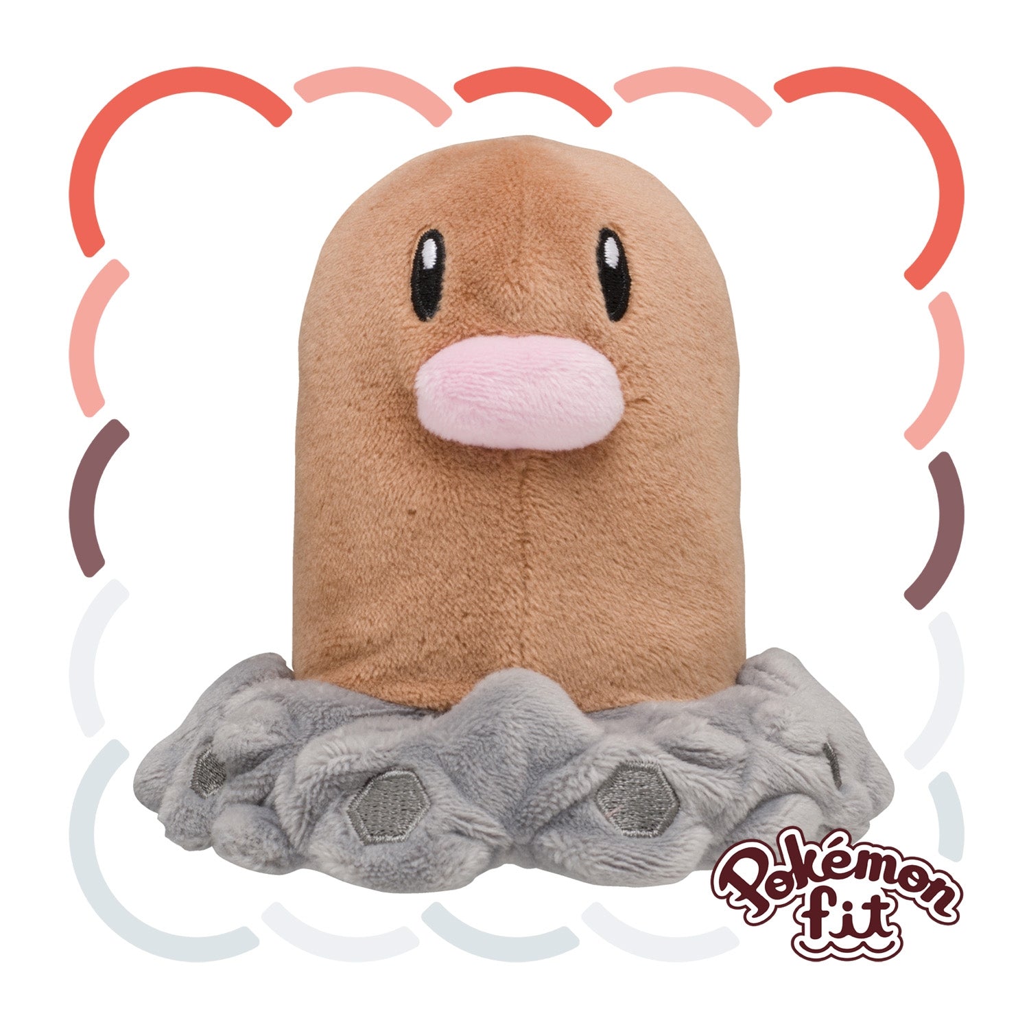 Pokémon Fit Diglett (#50) Official Plush | Pokémon Center Japan