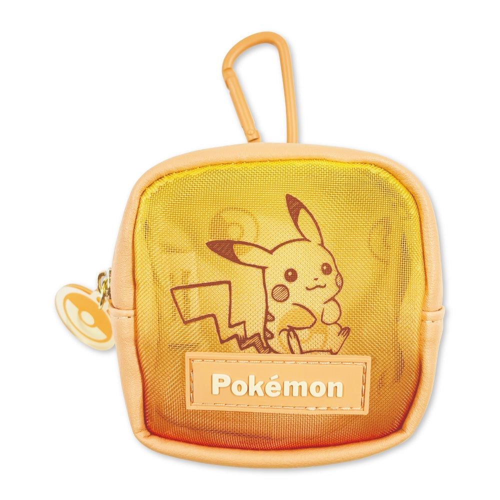 Mesh mini pouch with carabiner gradation OR