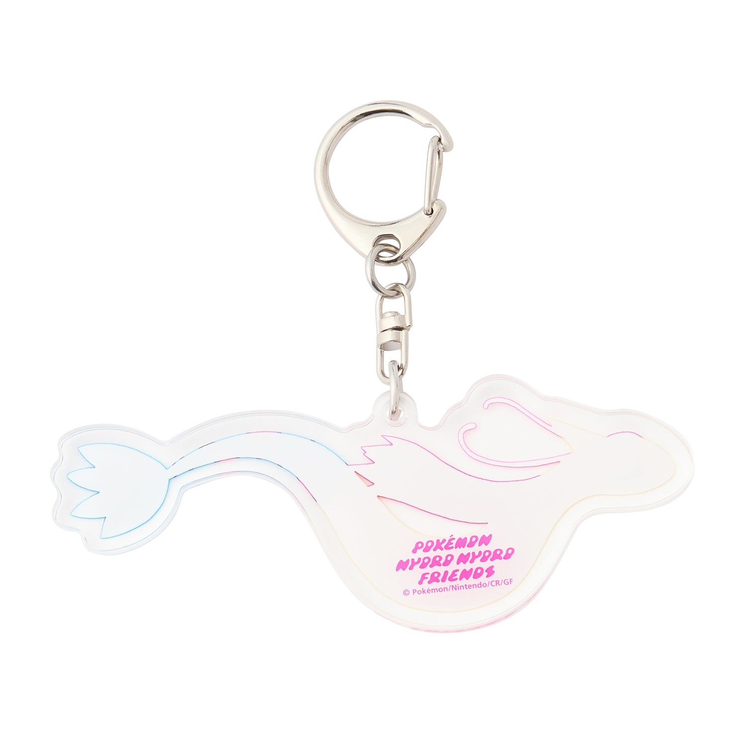 Milokaros keychain featuring Water-type Pokémon Milotic, authentic Japanese collectible