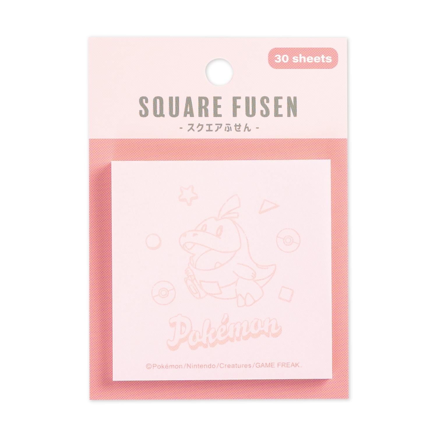 Fuecoco Square Sticky Note with official artwork from Japan