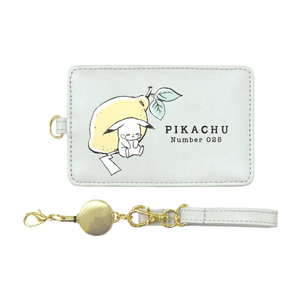 Pass case "Pikachu number025" Pikachu and lemon