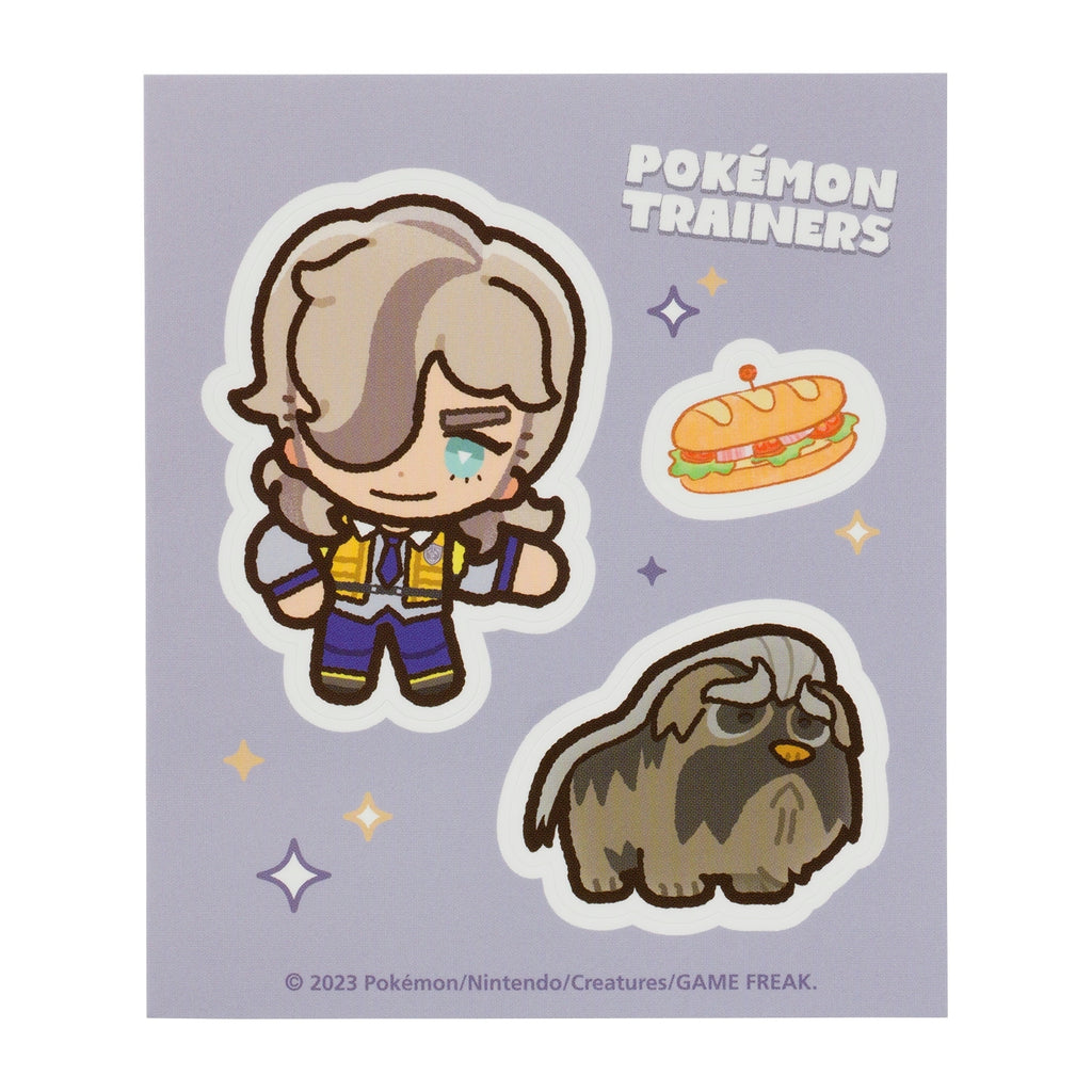 Pokémon Trainers Pepper & Mafitif sticker with Mabosstiff design from Japan