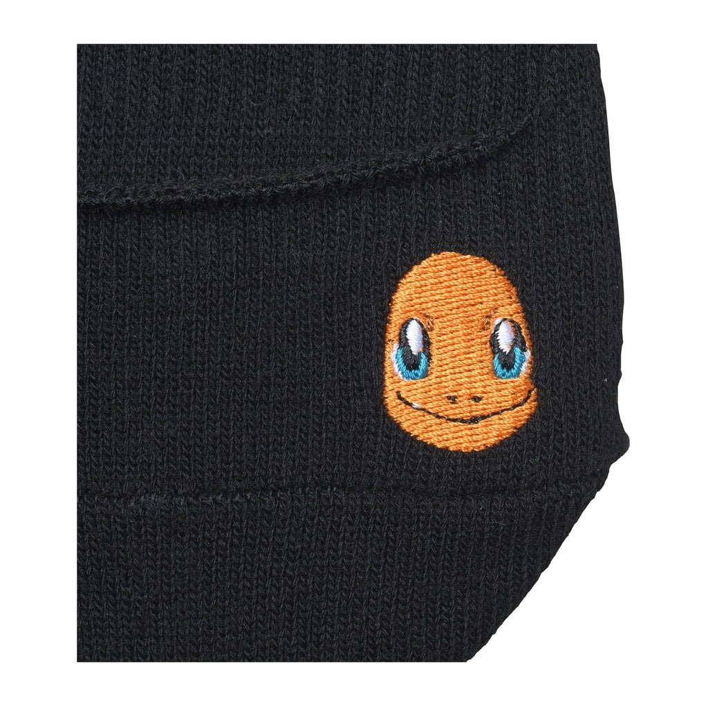 Close-up of Charmander's face on socks from Pokemon Center Japan