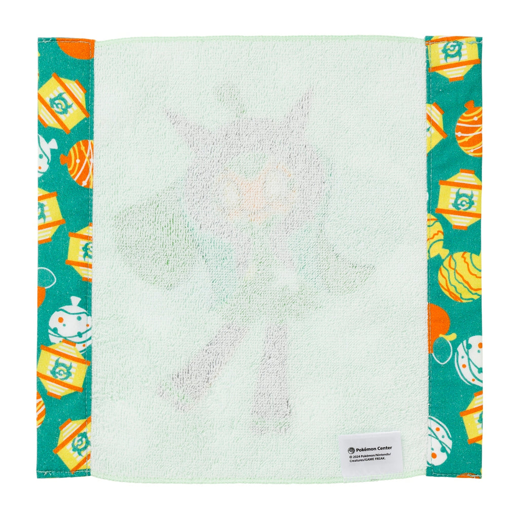 Authentic Pokemon Ogapon hand towel with vibrant anime characters from Japan