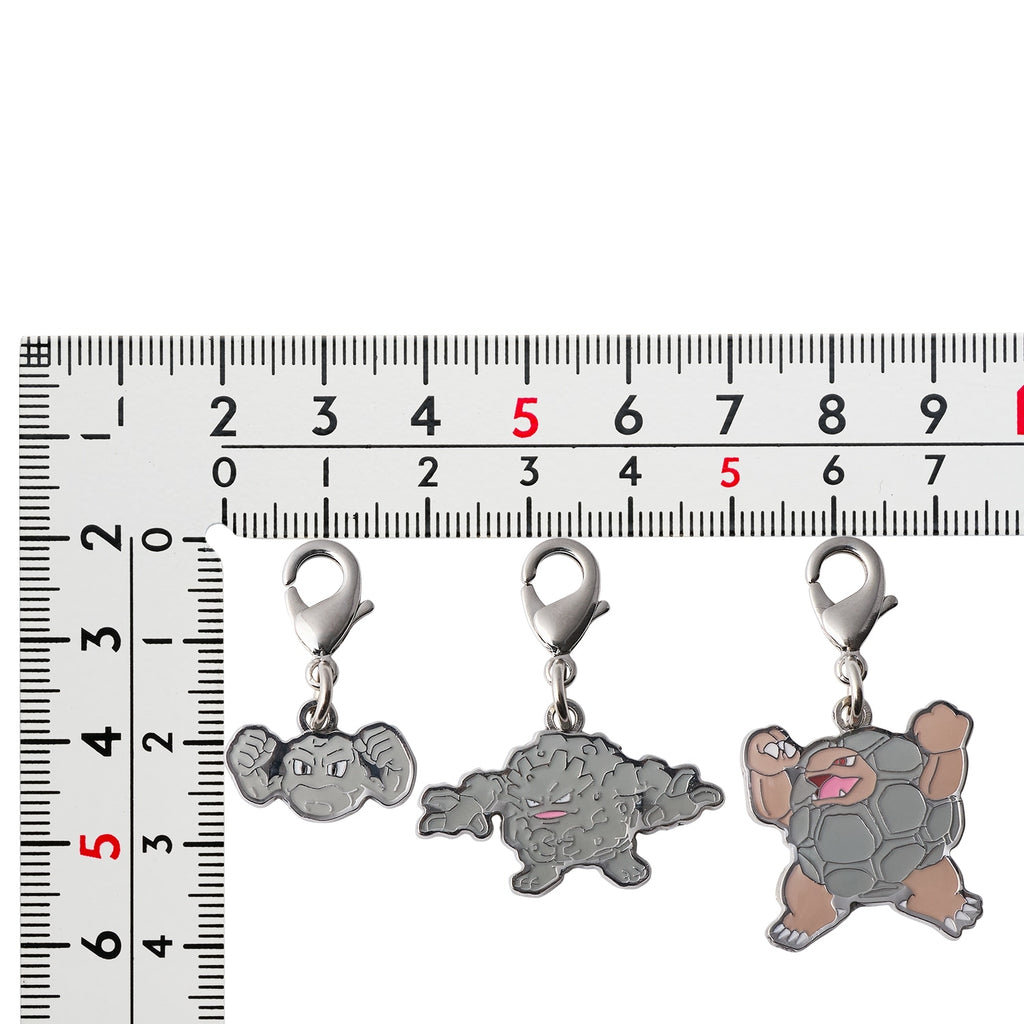 Pokemon Metal Charm 075, 076 set from Japan, intricate anime details
