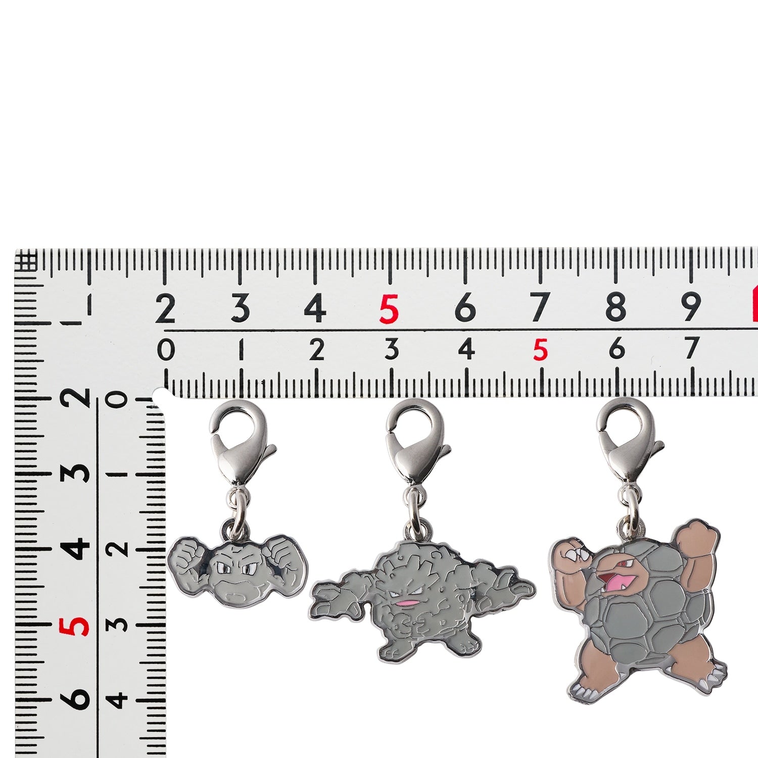 Pokemon Metal Charm 075, 076 set from Japan, intricate anime details