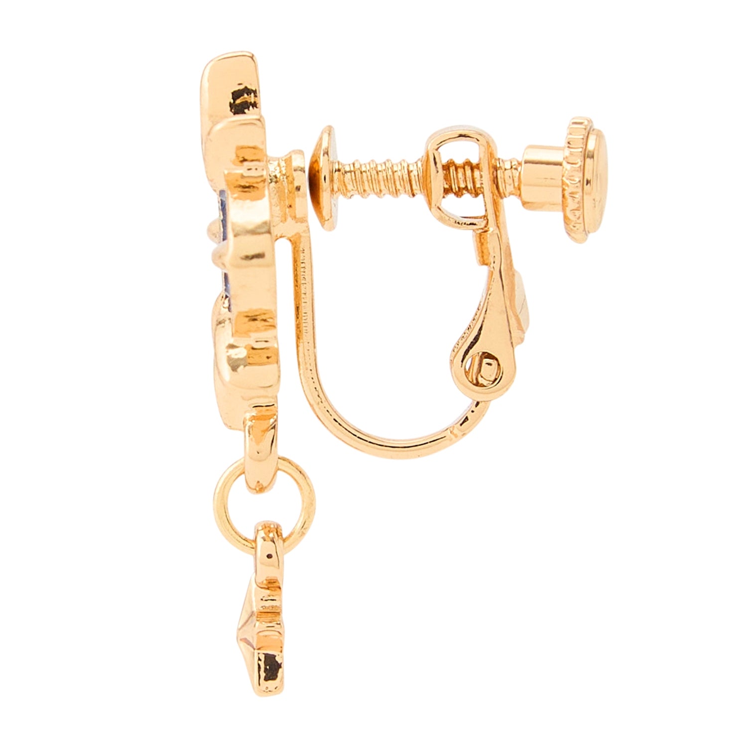 Close-up of Cosmog earrings with detailed anime character from Japan