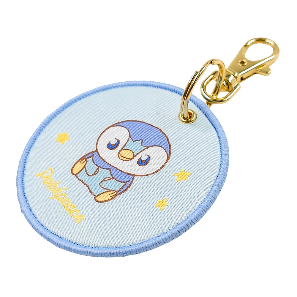 Close-up of Piplup keychain figure, officially licensed from Pokemon Center Japan