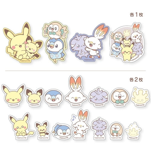 Official Pokemon Center Japan BIG Flake Seal B Poke Piece, showcasing its 5.5 cm size and Japanese packaging