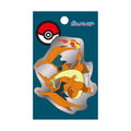 Mega Charizard Y silver sticker with Charizard design from Japan, official Pokemon Center product