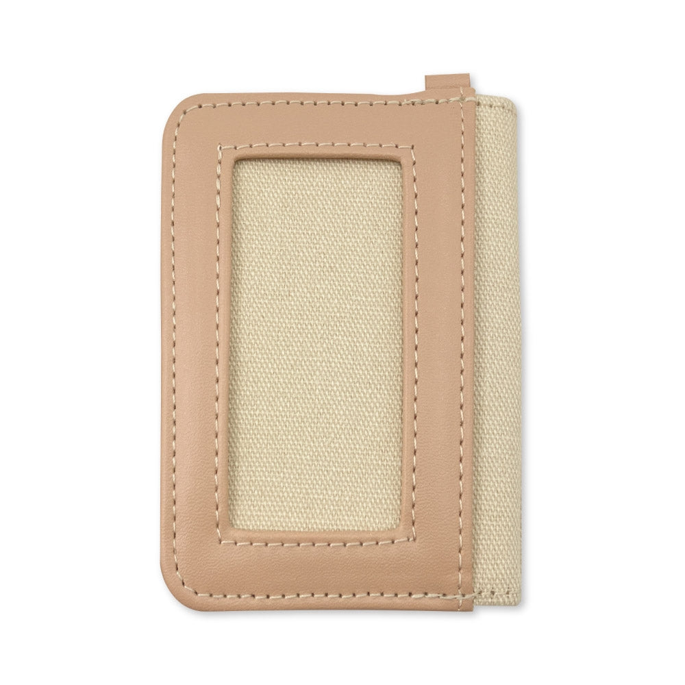 Bi-fold pass case Hyokkori emblem Sharitatsu