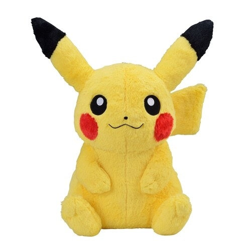 Pikachu plush toy with big fluffy ears from Japan