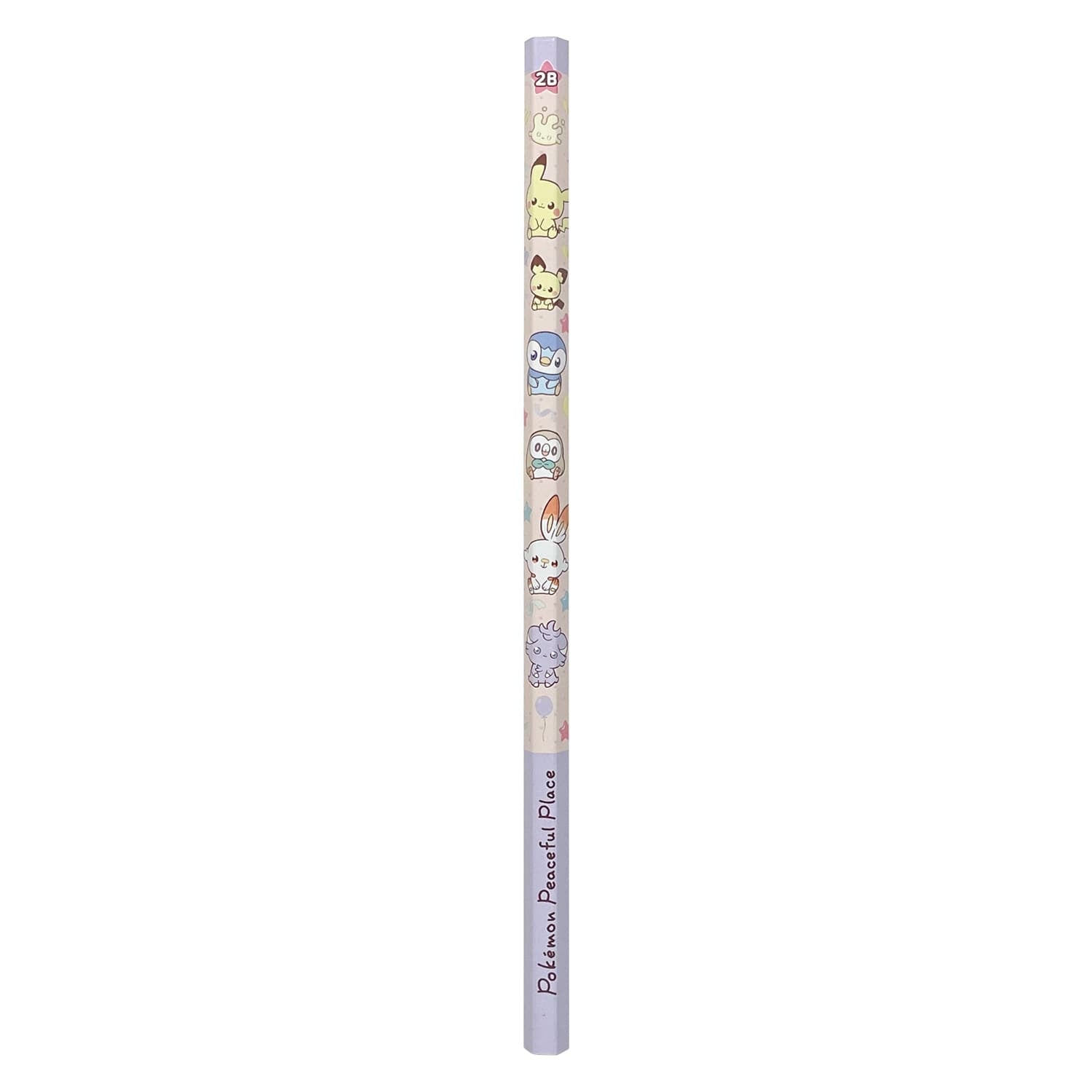 Official Pokemon Center Japan Kakikata Pencil 2B 4 pack Pokepiece, collectible item from Japan