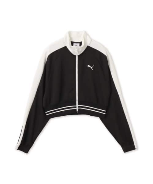 PUMA T7 PIQUE RELAXED CROPPED TRACK JACKET