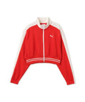 PUMA T7 PIQUE RELAXED CROPPED TRACK JACKET