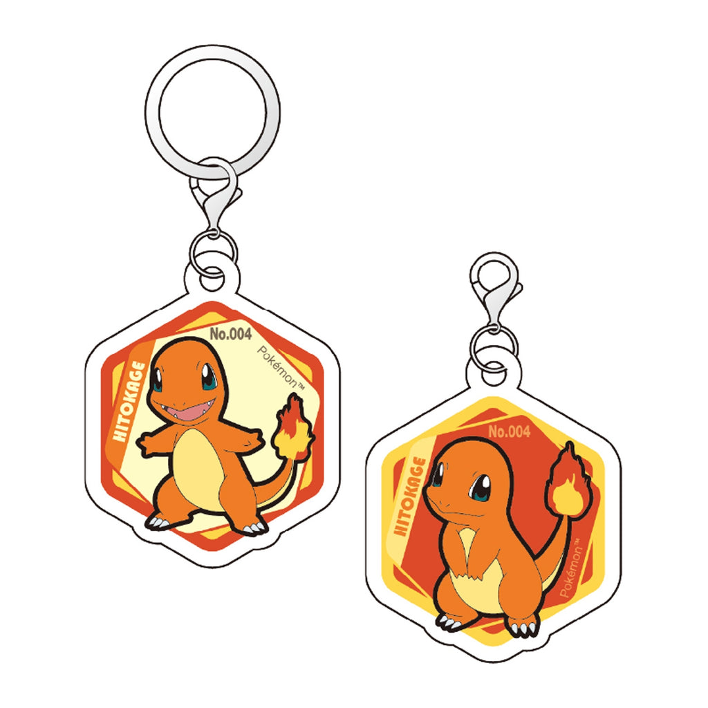 Charmander Acrylic Marker Charm from Japan, featuring a fire-type Pokemon design