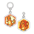 Charmander Acrylic Marker Charm from Japan, featuring a fire-type Pokemon design