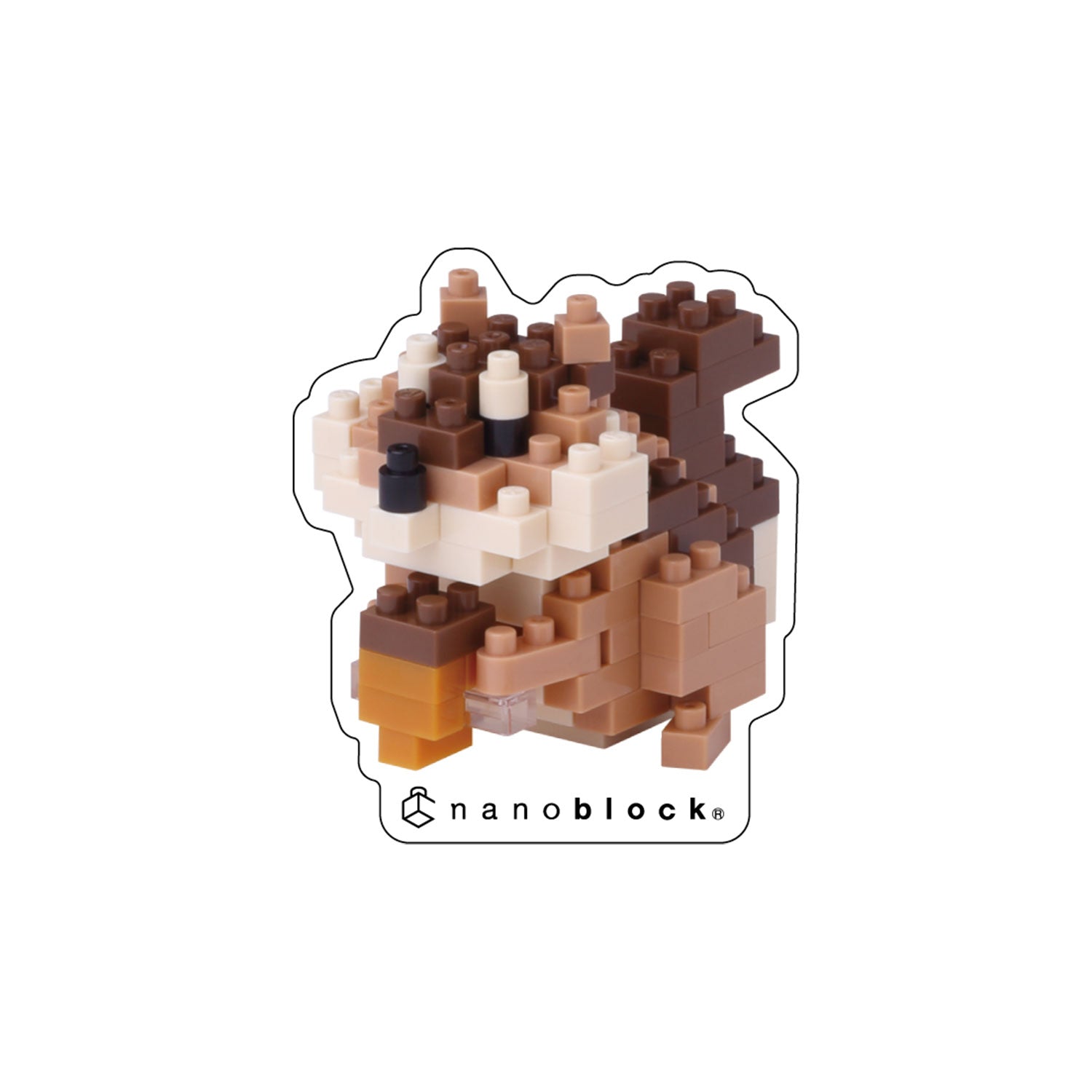 Nanoblock sticker set of 5 animals