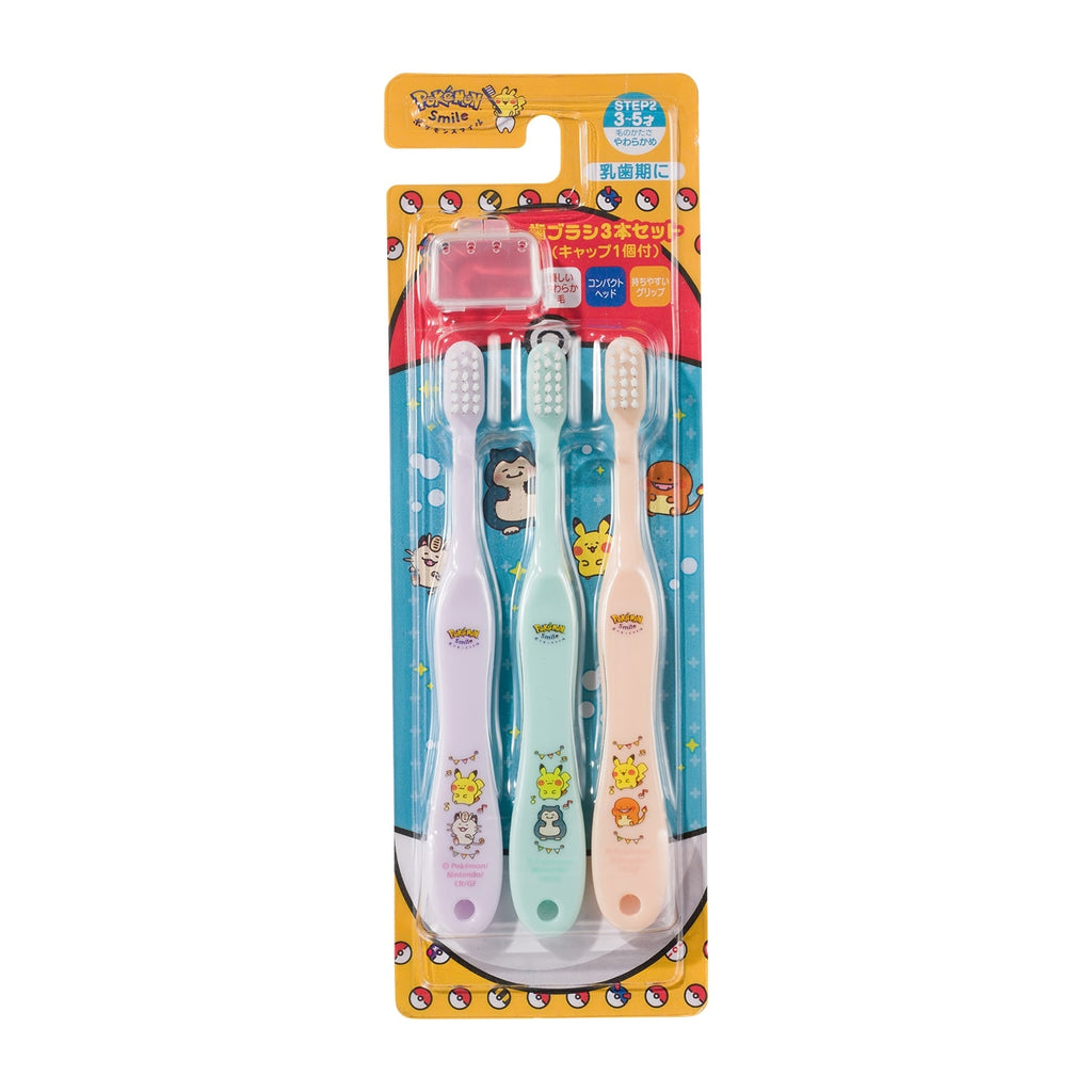 3-piece toothbrush set Pokémon Smile Snorlax Set