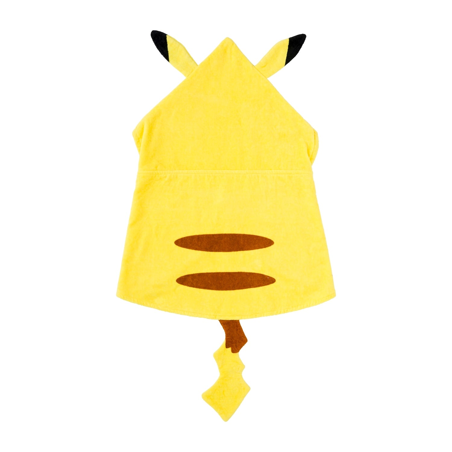 Authentic Japanese Pikachu Kids hood and towel, cute Pikachu face and tail detail