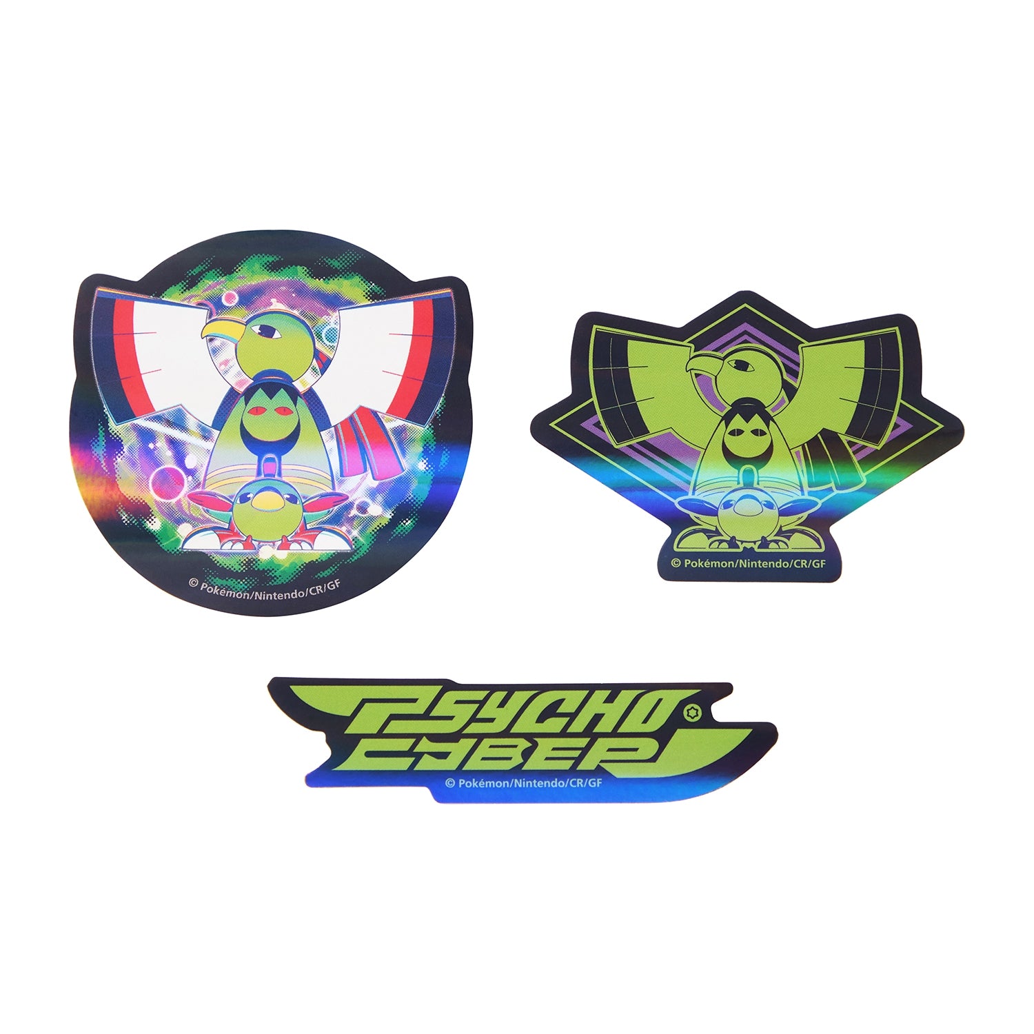 Close-up of Xatu sticker from Japan, showcasing vibrant colors and collector quality