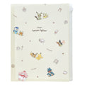 Zipper 6 pocket clear file/cafe