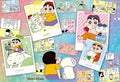 CRAYON Shinchan 35th Anniversary Original Art-C Jigsaw Puzzle 1000 Pieces [1000-107]