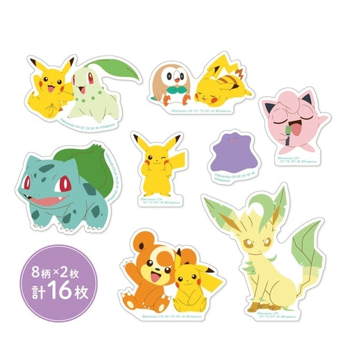 Authentic Pokemon BIG Flake Seal Botanical collectible from Japan, with detailed seal and botanical pattern