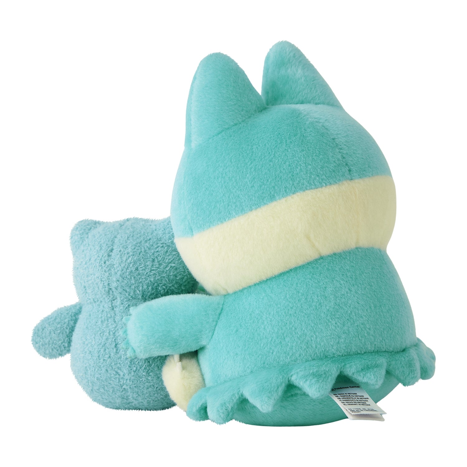 Close-up of Gombe Plush face, detailed stitching from Japan